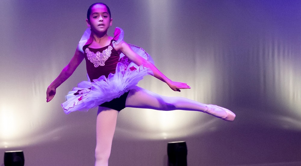 Photo of pupil performing ballet